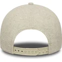 new-era-curved-brim-9forty-melton-wool-new-york-yankees-mlb-beige-snapback-cap