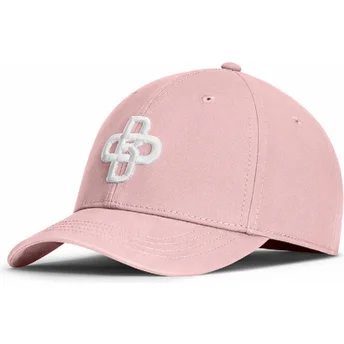 Oblack Curved Brim Baseball Peach OBL056 Pink Adjustable Cap