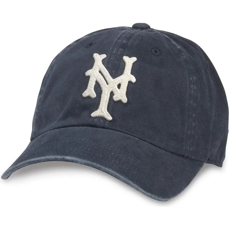american-needle-curved-brim-new-york-cubans-archive-navy-blue-adjustable-cap