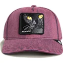 goorin-bros-curved-brim-cat-menace-rail-bird-the-showdown-the-farm-red-denim-snapback-cap