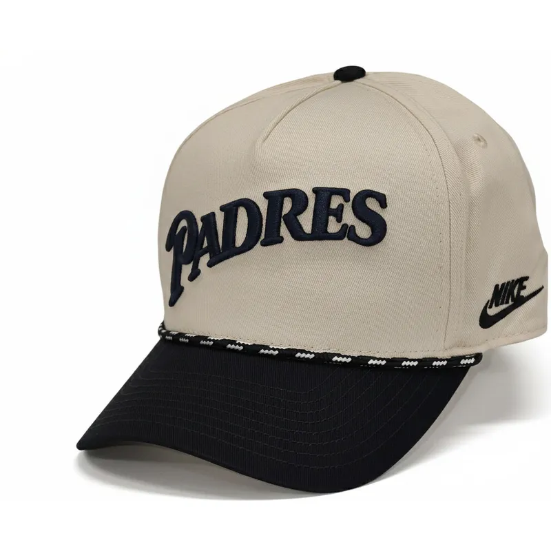 nike-curved-brim-rise-structured-san-diego-padres-mlb-beige-and-black-snapback-cap