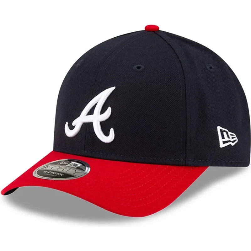 new-era-curved-brim-9forty-m-crown-player-replica-atlanta-braves-mlb-navy-blue-and-red-snapback-cap