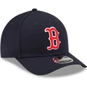 new-era-curved-brim-9forty-m-crown-player-replica-boston-red-sox-mlb-navy-blue-snapback-cap