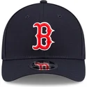 new-era-curved-brim-9forty-m-crown-player-replica-boston-red-sox-mlb-navy-blue-snapback-cap