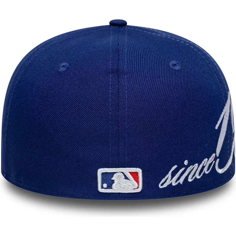 new-era-curved-brim-59fifty-low-profile-precurved-est-script-los-angeles-dodgers-mlb-blue-fitted-cap
