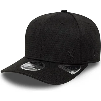 New Era Curved Brim 9SEVENTY Stretch Snap Mesh Flawless New York Yankees MLB Black Snapback Cap