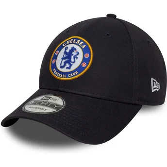 New Era Curved Brim 9FORTY Core Chelsea Football Club Premier League Navy Blue Snapback Cap