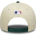 new-era-curved-brim-9forty-m-crown-oakland-athletics-mlb-beige-and-green-snapback-cap