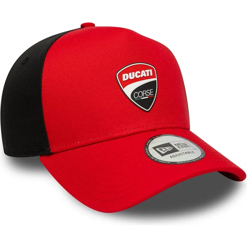 new-era-curved-brim-9forty-e-frame-ducati-motor-motogp-red-snapback-cap