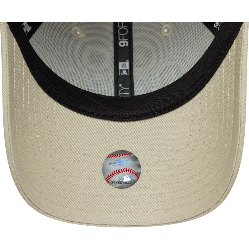 new-era-curved-brim-women-9forty-floral-icon-new-york-yankees-mlb-beige-adjustable-cap