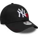 new-era-curved-brim-youth-9forty-fruit-icon-new-york-yankees-mlb-black-adjustable-cap