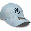 new-era-curved-brim-youth-9twenty-tie-dye-new-york-yankees-mlb-blue-adjustable-cap