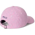polo-ralph-lauren-curved-brim-stretch-seersucker-pink-adjustable-cap