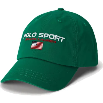 Polo Ralph Lauren Curved Brim Sport Twill Green Adjustable Cap