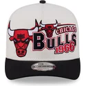 new-era-curved-brim-9fifty-a-frame-classic-chicago-bulls-nba-beige-and-black-snapback-cap