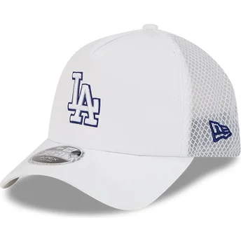 New Era 9FORTY APEX Batting Practice Los Angeles Dodgers MLB White Trucker Hat