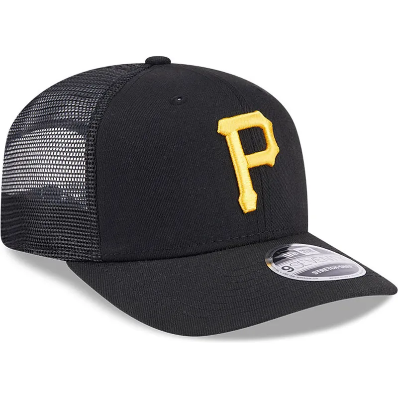 new-era-9seventy-stretch-snap-evergreen-pittsburgh-pirates-mlb-black-trucker-hat