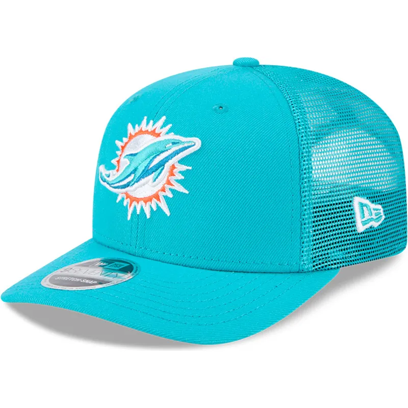 new-era-9seventy-stretch-snap-evergreen-miami-dolphins-nfl-blue-trucker-hat