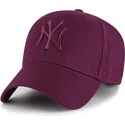 47-brand-curved-brim-maroon-logo-mvp-new-york-yankees-mlb-maroon-snapback-cap