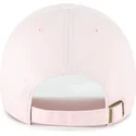 47-brand-curved-brim-pink-logo-clean-up-no-loop-label-new-york-yankees-mlb-pink-adjustable-cap