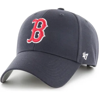 47 Brand Curved Brim MVP Boston Red Sox MLB Navy Blue Adjustable Cap