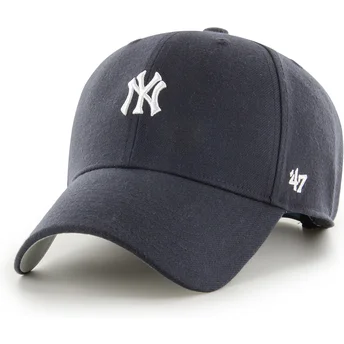 47 Brand Curved Brim MVP Base Runner New York Yankees MLB Navy Blue Snapback Cap