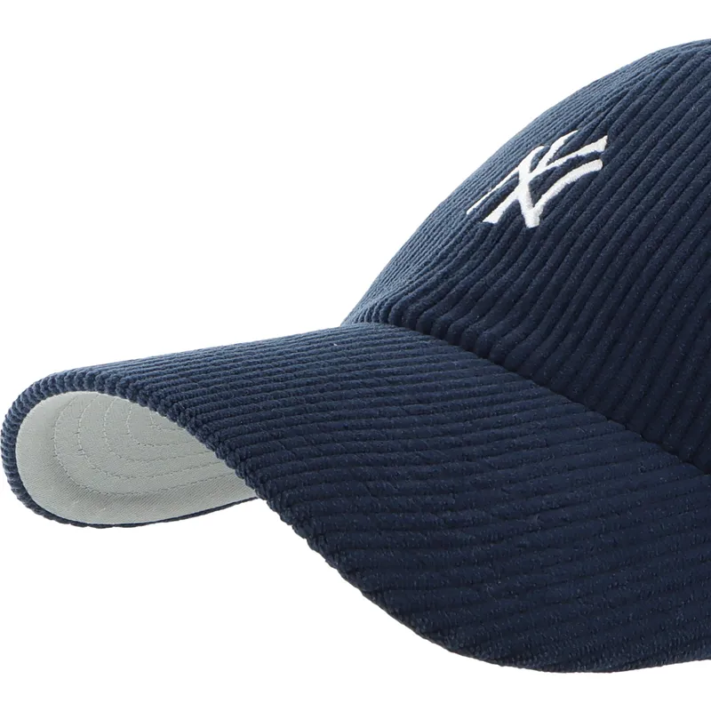 47-brand-curved-brim-clean-up-cord-base-runner-new-york-yankees-mlb-navy-blue-adjustable-cap