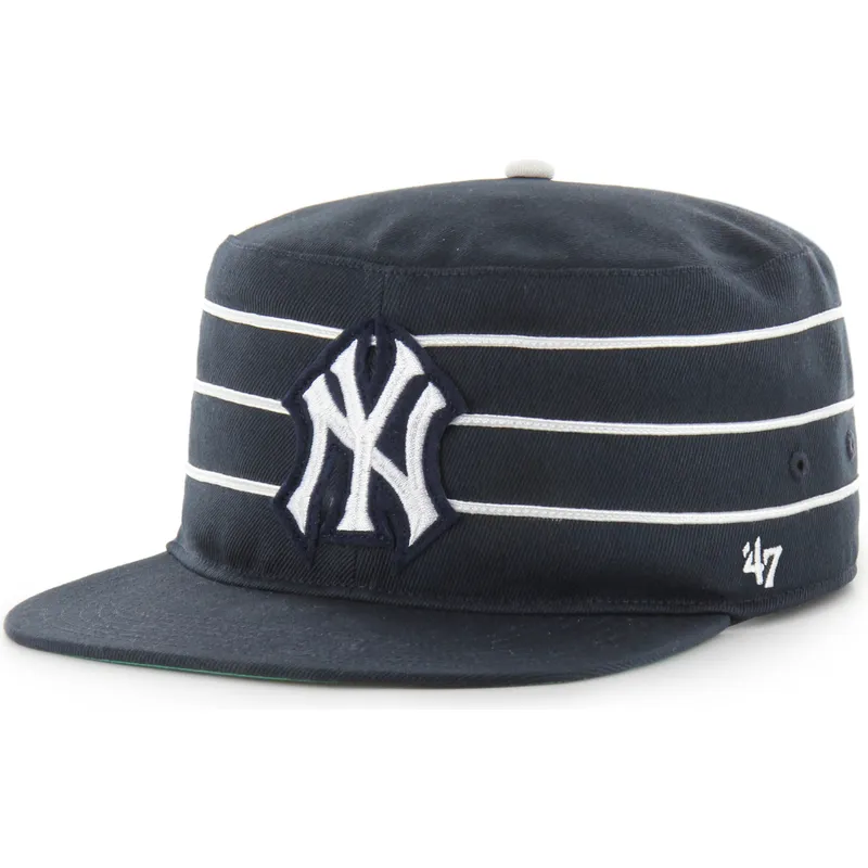 47-brand-flat-brim-pillbox-golden-age-new-york-yankees-mlb-navy-blue-snapback-cap