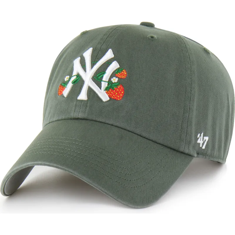 47-brand-curved-brim-clean-up-icon-alt-strawberry-new-york-yankees-mlb-green-adjustable-cap