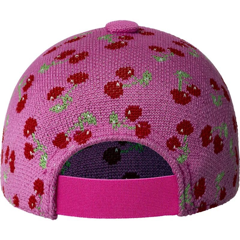kangol-curved-brim-cherry-spacecap-pink-adjustable-cap