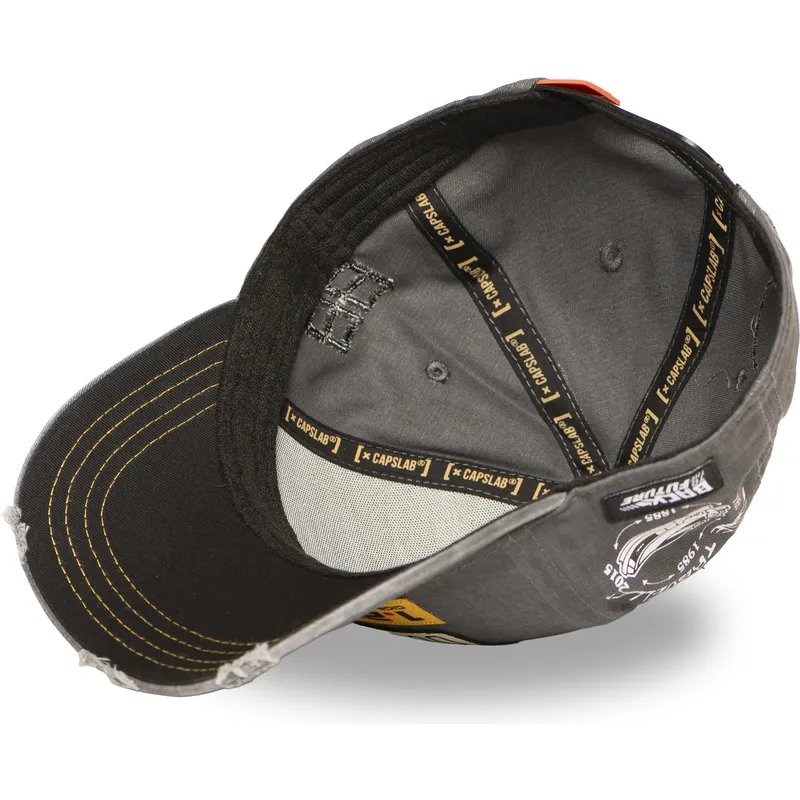 capslab-curved-brim-outatime-btf1-outb-back-to-the-future-grey-snapback-cap