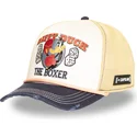 capslab-daffy-duck-loo13-pcsmcbb-looney-tunes-beige-and-navy-blue-trucker-hat
