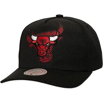 Mitchell & Ness Curved Brim Tilted Pro Chicago Bulls NBA Black Snapback Cap