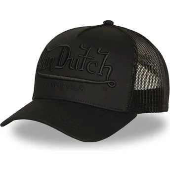 Von Dutch EMB03 Black Trucker Hat