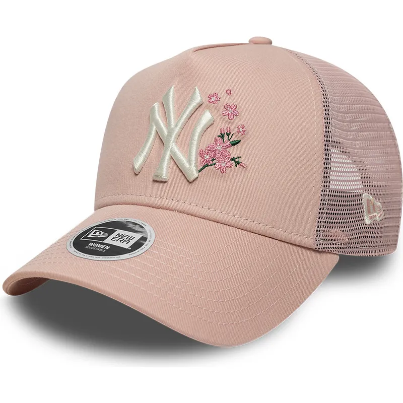 new-era-women-9forty-a-frame-floral-new-york-yankees-mlb-pink-trucker-hat