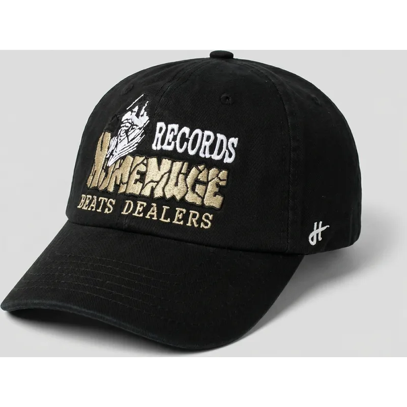 homenage-curved-brim-records-music-shapes-identity-the-90s-black-adjustable-cap