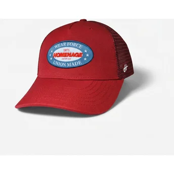 Homenage Union Workwear The Trucker Red Trucker Hat