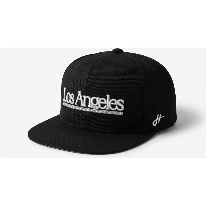 homenage-flat-brim-los-angeles-skylines-the-snap-black-snapback-cap