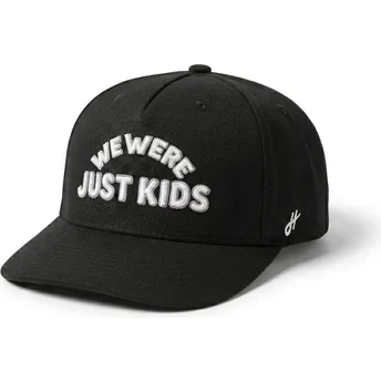 Homenage Curved Brim Just Kids Outline The Retro Black Snapback Cap