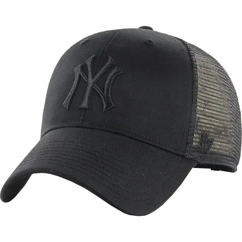 47-brand-black-logo-new-york-yankees-mlb-mvp-branson-black-trucker-hat