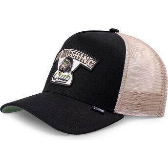 Djinns HFT Do Nothing Club Gorilla Black and Beige Trucker Hat
