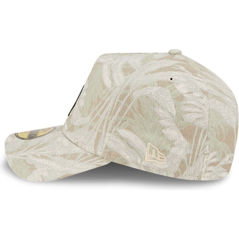 new-era-curved-brim-59forty-a-frame-leafy-palm-chicago-white-sox-mlb-beige-fitted-cap