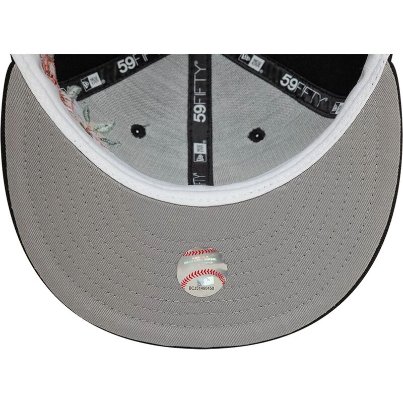 new-era-flat-brim-59fifty-floral-chicago-white-sox-mlb-black-fitted-cap
