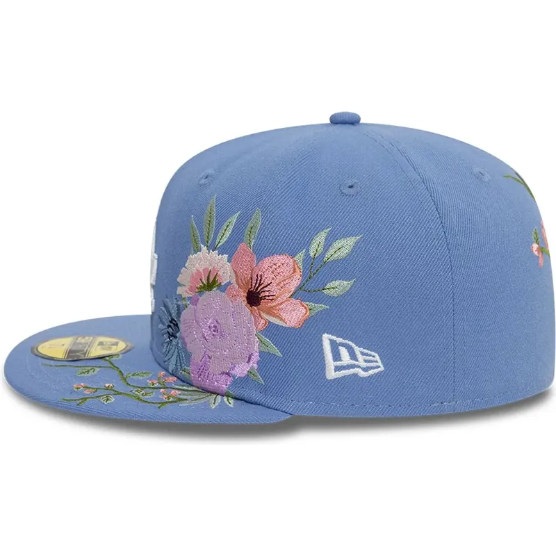 new-era-flat-brim-59fifty-floral-los-angeles-dodgers-mlb-blue-fitted-cap