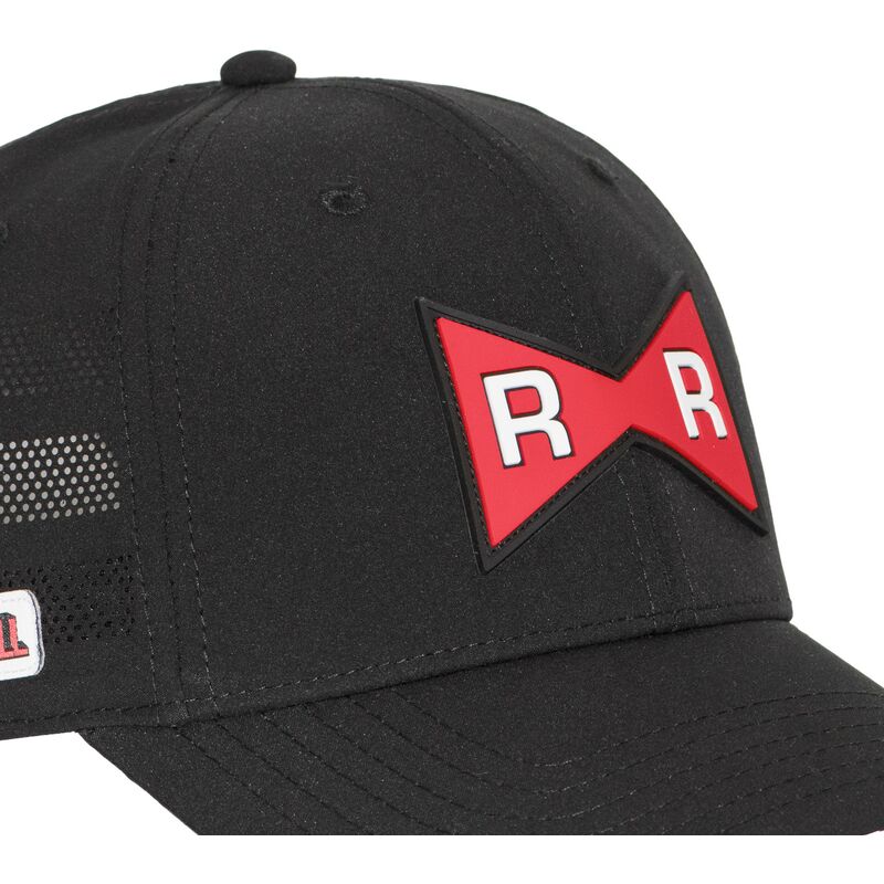 capslab-red-ribbon-army-db7-redb-dragon-ball-black-adjustable-trucker-hat capslab-red-ribbon-army-db7-redb-dragon-ball-black-adjustable-trucker-hat