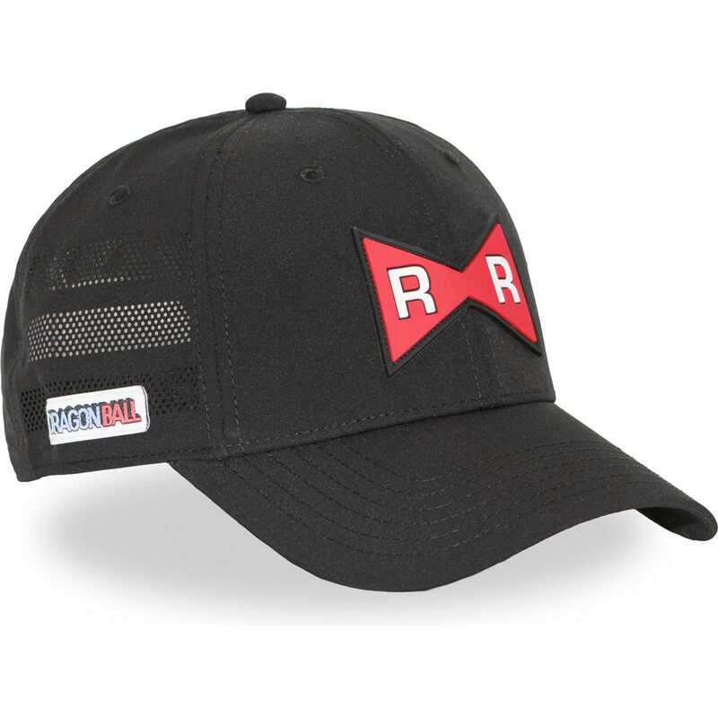 capslab-red-ribbon-army-db7-redb-dragon-ball-black-adjustable-trucker-hat capslab-red-ribbon-army-db7-redb-dragon-ball-black-adjustable-trucker-hat