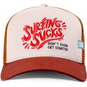 coastal-surfing-sucks-brown-trucker-hat