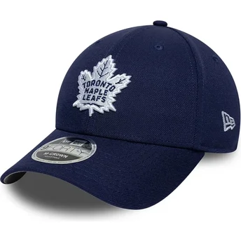 New Era Curved Brim 9FORTY M-Crown Team Toronto Maple Leafs NHL Navy Blue Snapback Cap