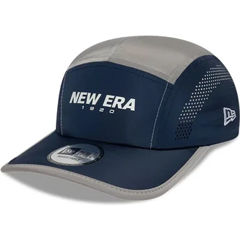 New Era 5 Panel Runner Colour Block Navy Blue Adjustable Cap