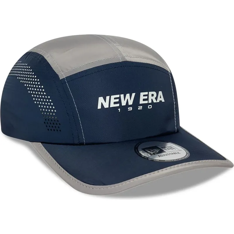 new-era-5-panel-runner-colour-block-navy-blue-adjustable-cap